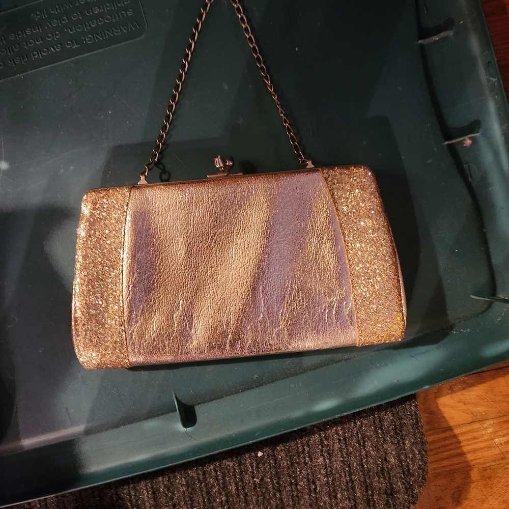 Elegant Gold and Silver Clutch